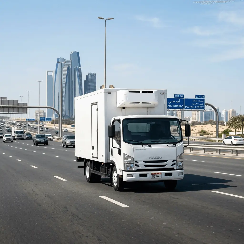 3-Ton Regional Reefer Truck for rent in the UAE
